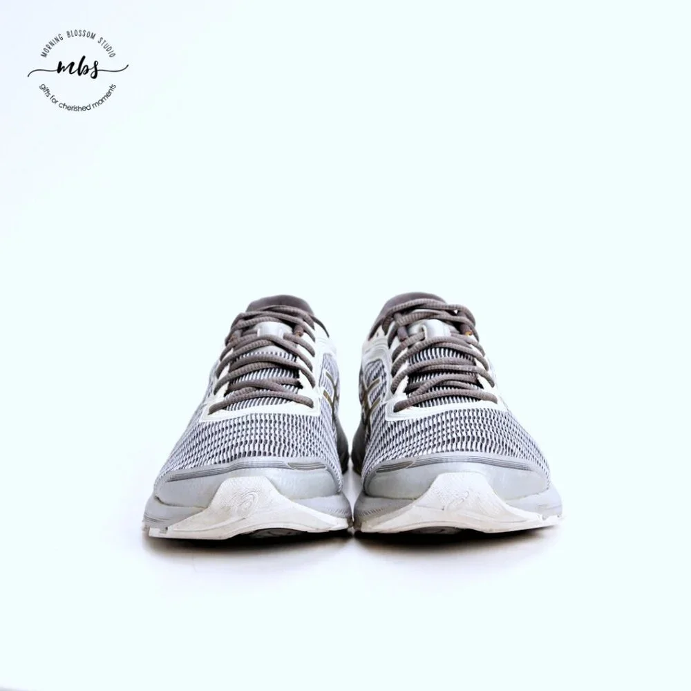 Asics DynaFlyte Running Shoes Blue Gray Men‎ 8